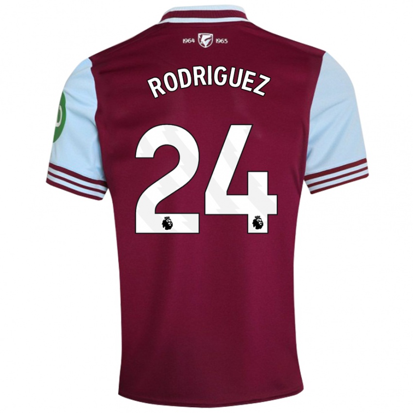 Kinderen Guido Rodríguez #24 Donkerrood Thuisshirt Thuistenue 2024/25 T-Shirt