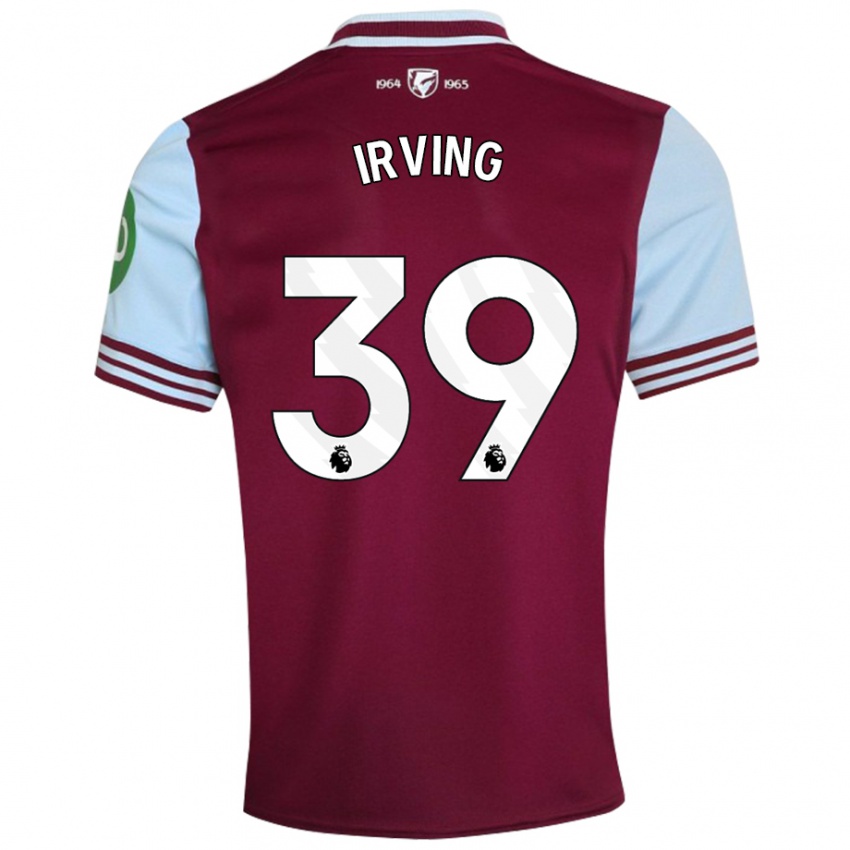 Kinderen Andy Irving #39 Donkerrood Thuisshirt Thuistenue 2024/25 T-Shirt