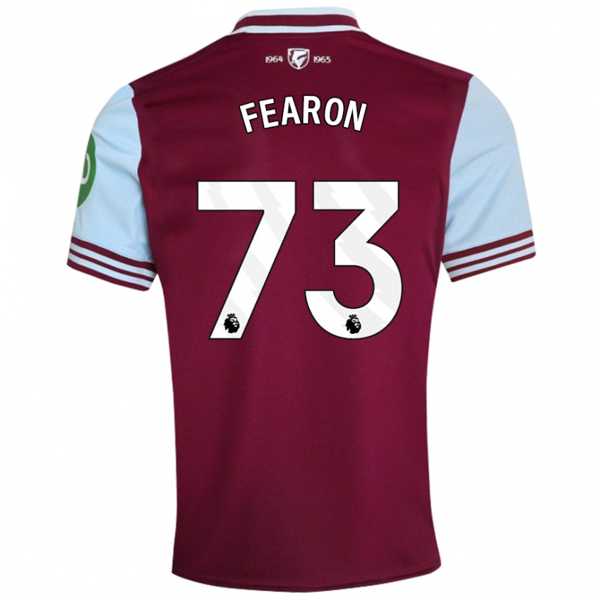 Kinderen Preston Fearon #73 Donkerrood Thuisshirt Thuistenue 2024/25 T-Shirt