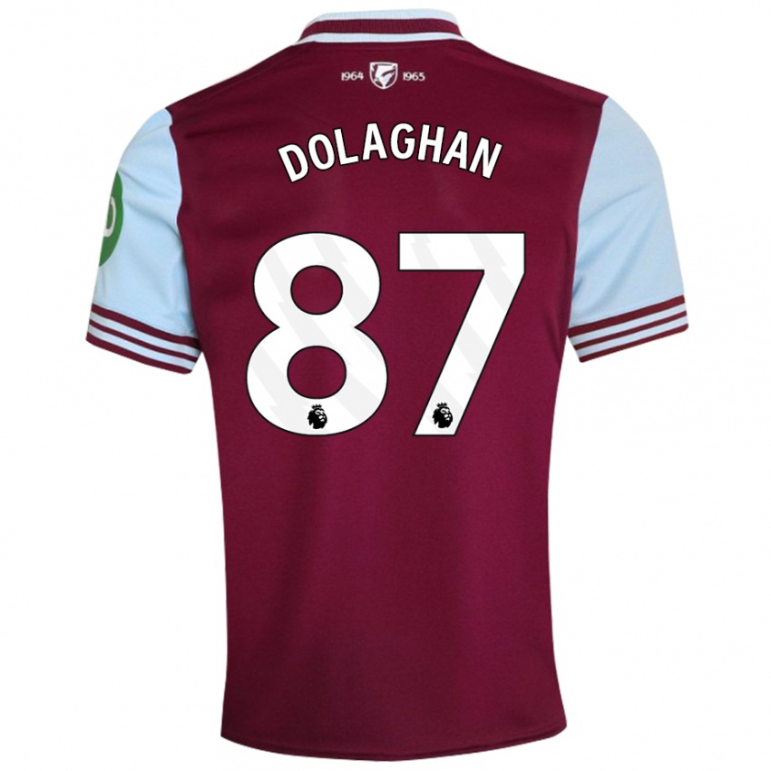 Kinderen Brad Dolaghan #87 Donkerrood Thuisshirt Thuistenue 2024/25 T-Shirt