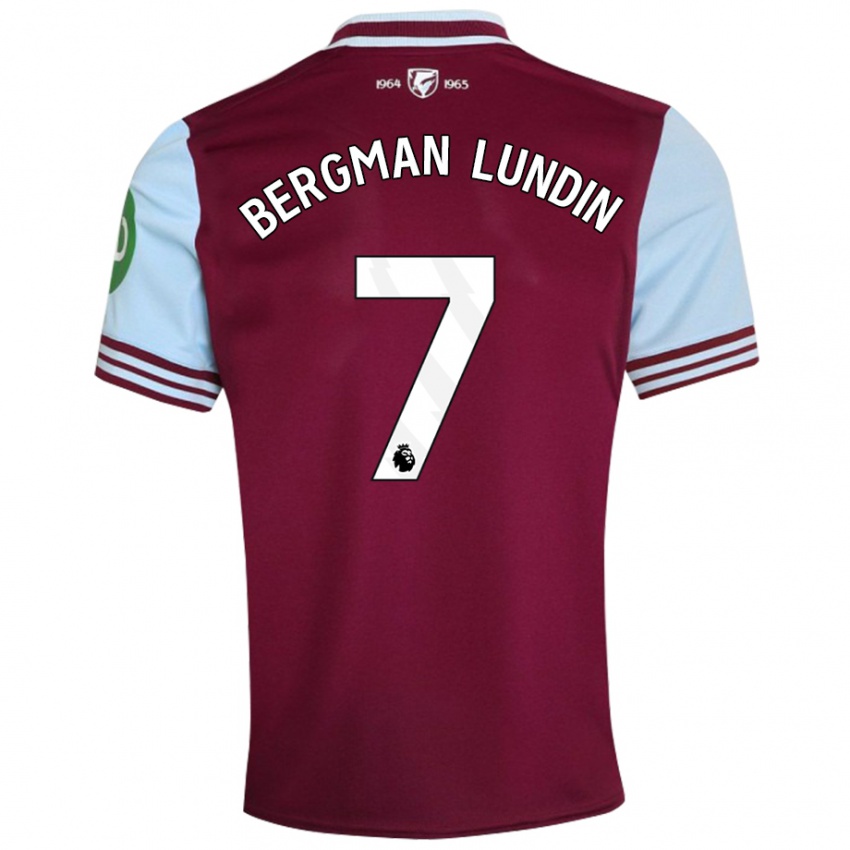 Kinderen Marika Bergman-Lundin #7 Donkerrood Thuisshirt Thuistenue 2024/25 T-Shirt