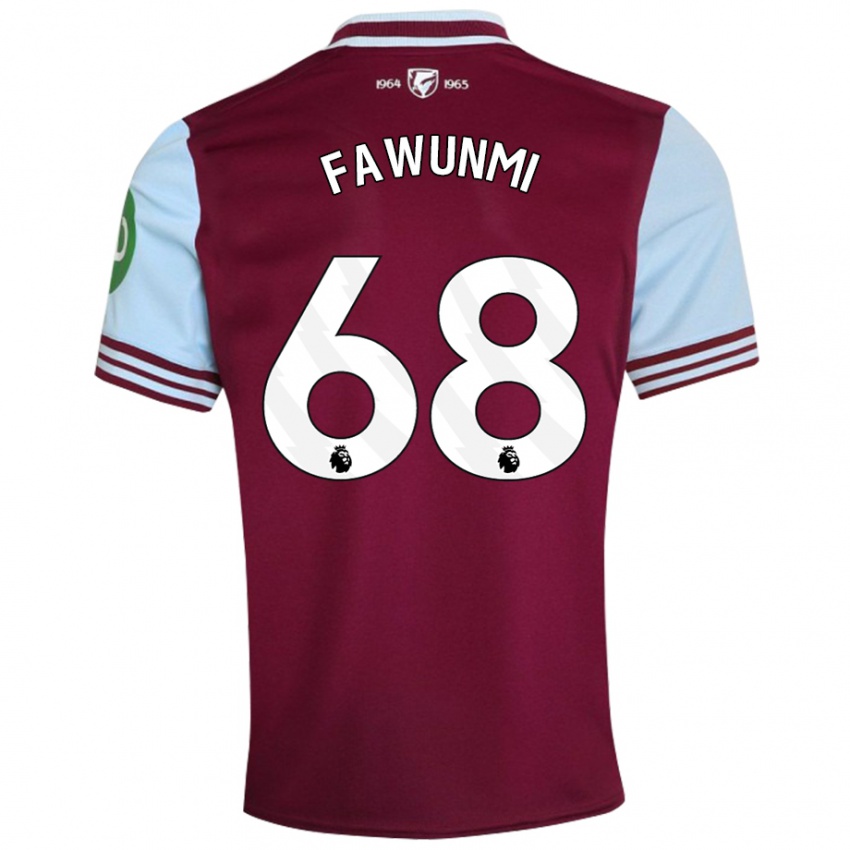 Kinderen Favour Fawunmi #68 Donkerrood Thuisshirt Thuistenue 2024/25 T-Shirt