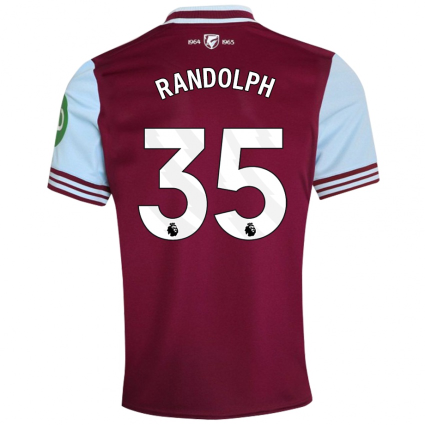 Kinderen Darren Randolph #35 Donkerrood Thuisshirt Thuistenue 2024/25 T-Shirt