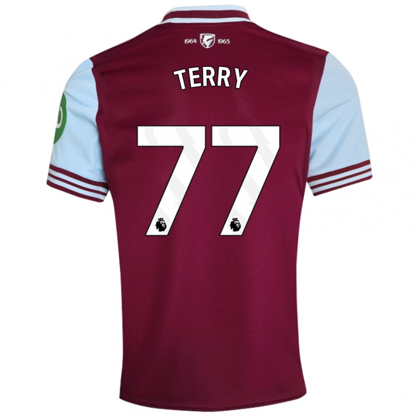 Kinderen Mason Terry #77 Donkerrood Thuisshirt Thuistenue 2024/25 T-Shirt