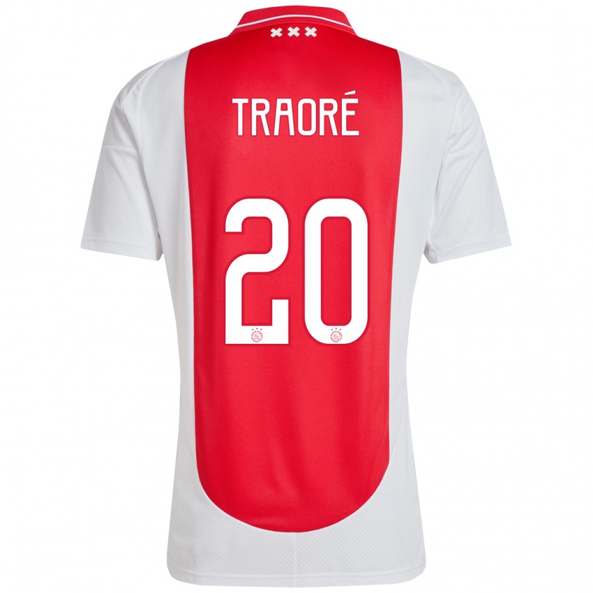 Kinderen Bertrand Traoré #20 Rood Wit Thuisshirt Thuistenue 2024/25 T-Shirt