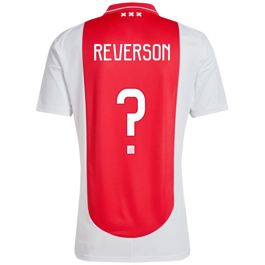 Kinderen Paul Reverson #0 Rood Wit Thuisshirt Thuistenue 2024/25 T-Shirt