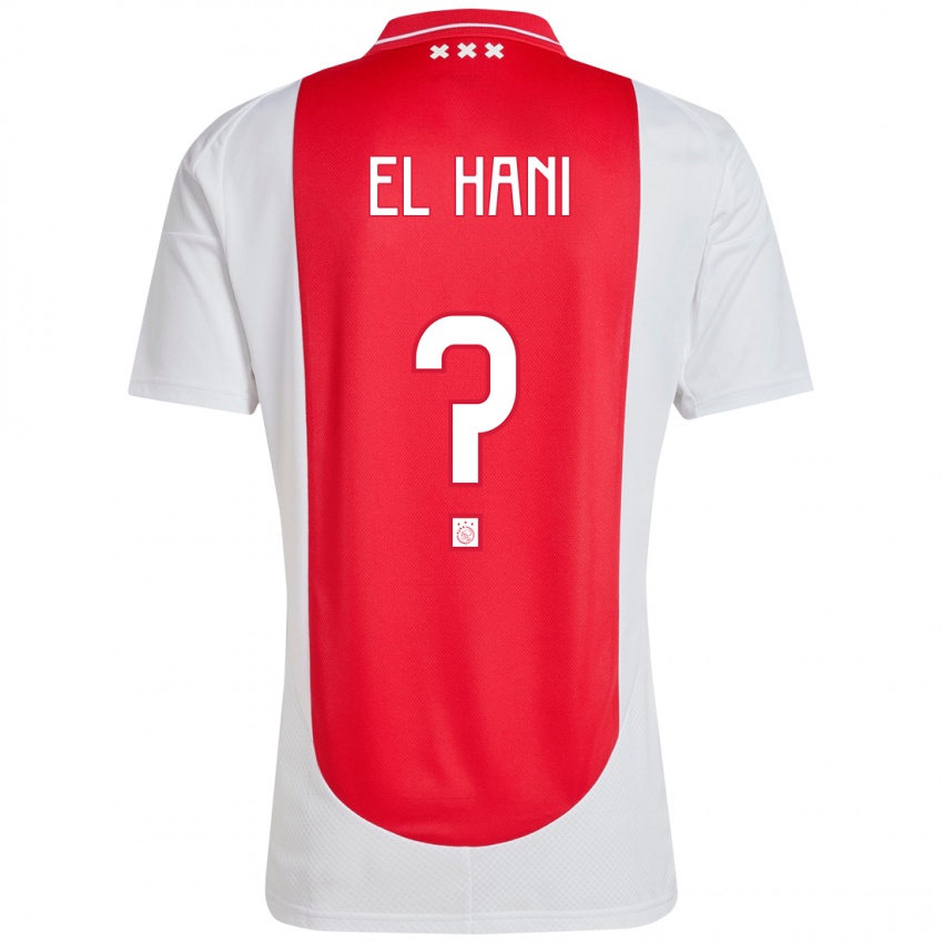 Kinderen Aymean El Hani #0 Rood Wit Thuisshirt Thuistenue 2024/25 T-Shirt