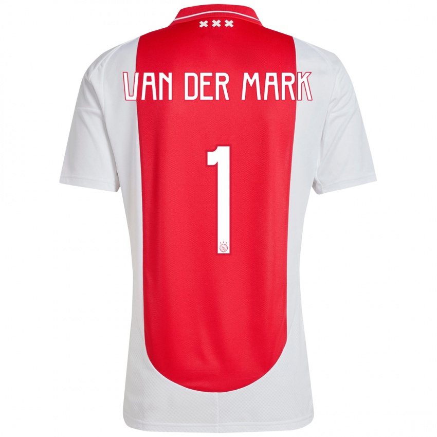 Kinderen Jesper Van Der Mark #1 Rood Wit Thuisshirt Thuistenue 2024/25 T-Shirt