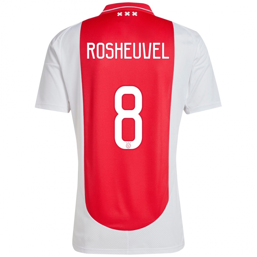 Kinderen Darren Rosheuvel #8 Rood Wit Thuisshirt Thuistenue 2024/25 T-Shirt