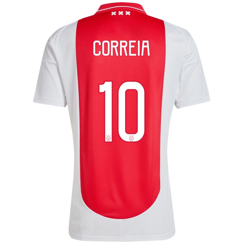 Kinderen Tim Correia #10 Rood Wit Thuisshirt Thuistenue 2024/25 T-Shirt