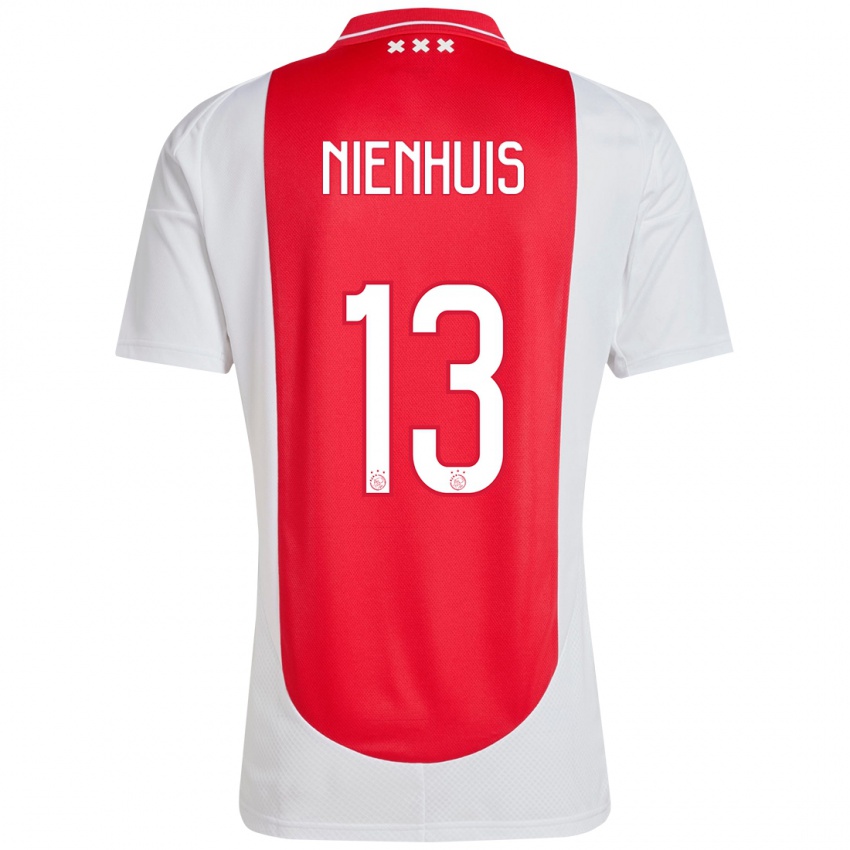 Kinderen Lois Niënhuis #13 Rood Wit Thuisshirt Thuistenue 2024/25 T-Shirt