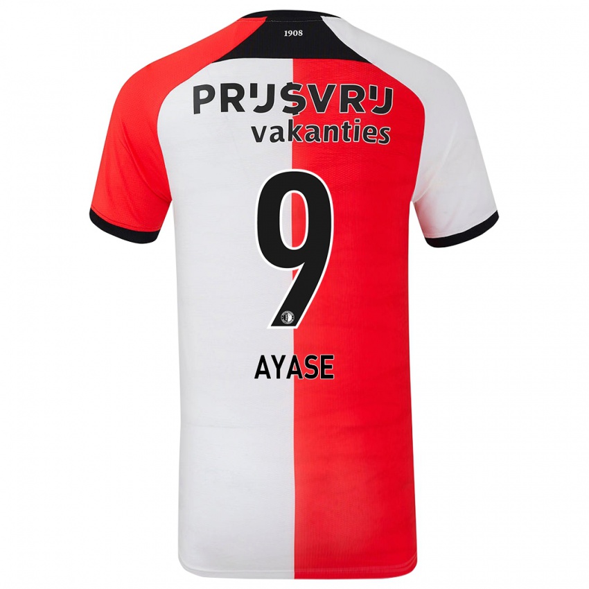 Kinderen Ayase Ueda #9 Rood Wit Thuisshirt Thuistenue 2024/25 T-Shirt