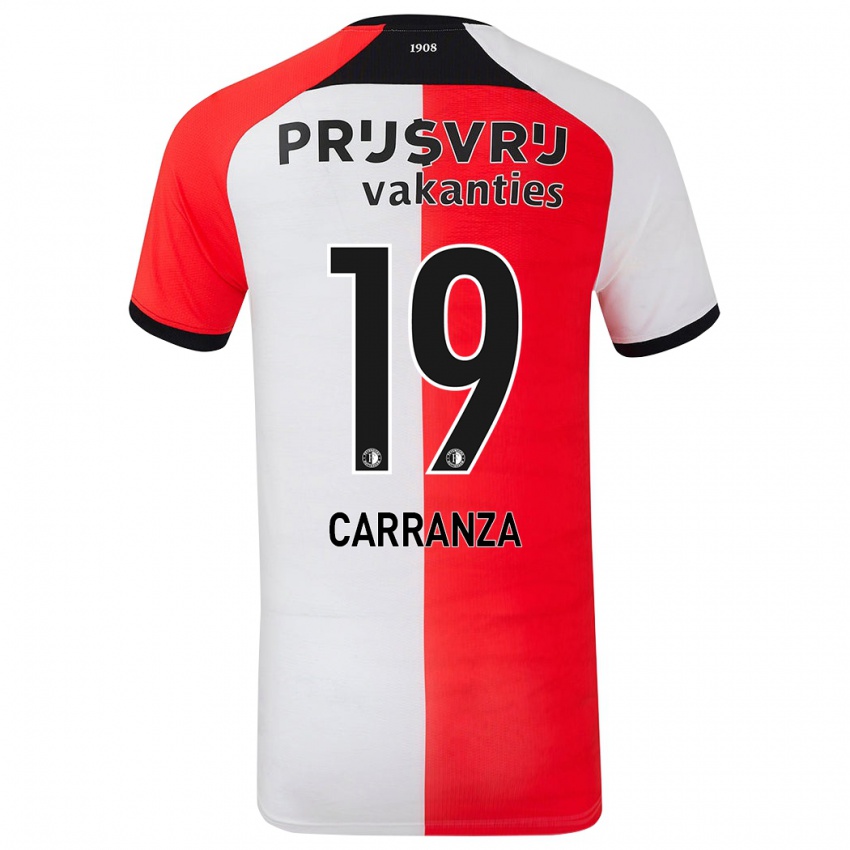 Kinderen Julián Carranza #19 Rood Wit Thuisshirt Thuistenue 2024/25 T-Shirt