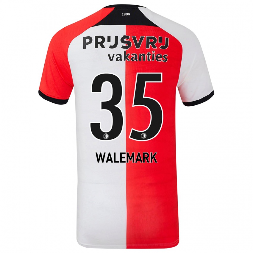 Kinderen Patrik Walemark #35 Rood Wit Thuisshirt Thuistenue 2024/25 T-Shirt