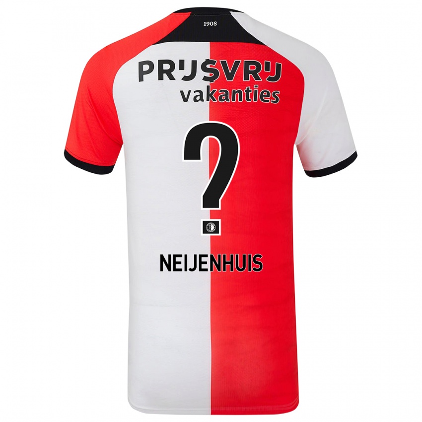 Kinderen Kelvin Neijenhuis #0 Rood Wit Thuisshirt Thuistenue 2024/25 T-Shirt