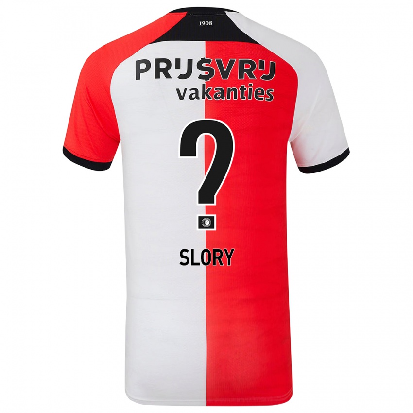 Kinderen Dani Slory #0 Rood Wit Thuisshirt Thuistenue 2024/25 T-Shirt