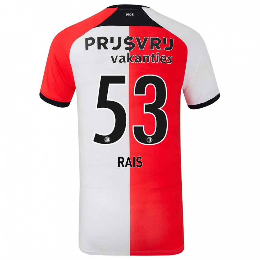 Kinderen Amir Rais #53 Rood Wit Thuisshirt Thuistenue 2024/25 T-Shirt