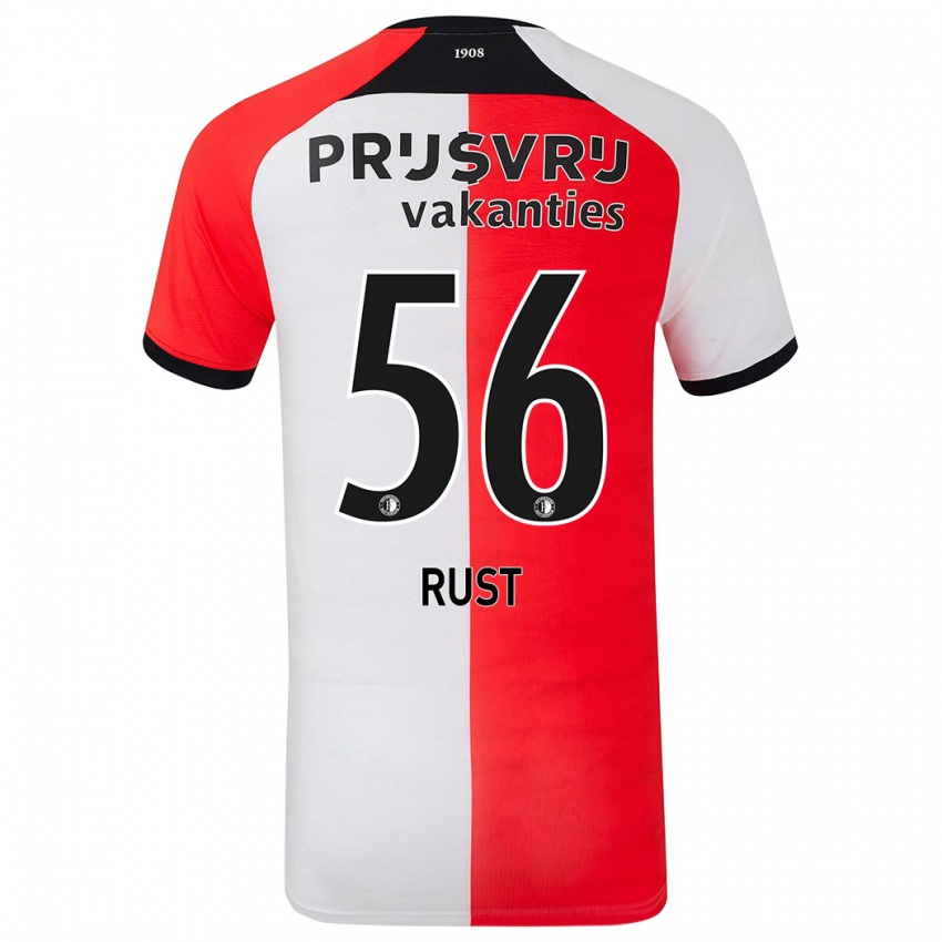 Kinderen Fabiano Rust #56 Rood Wit Thuisshirt Thuistenue 2024/25 T-Shirt