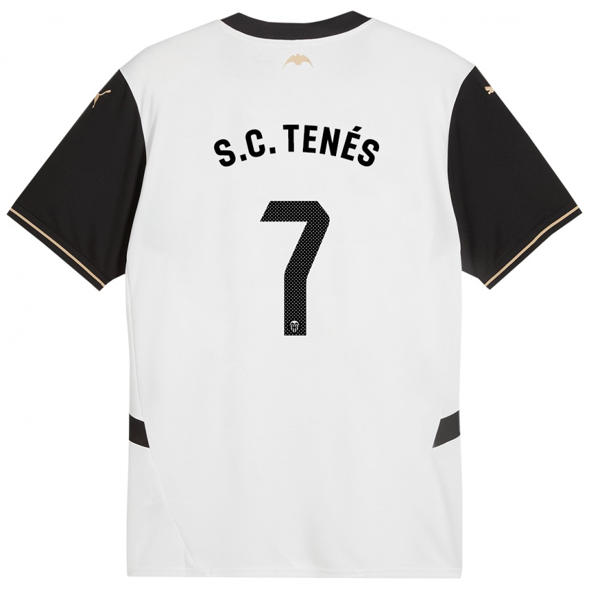 Kinderen Sergi Canós #7 Wit Zwart Thuisshirt Thuistenue 2024/25 T-Shirt