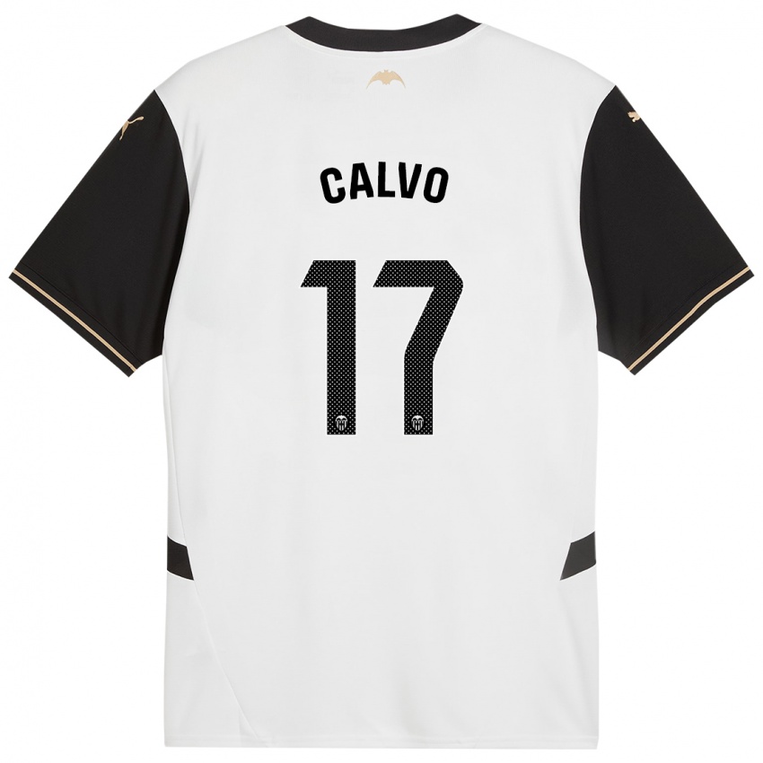 Kinderen Borja Calvo #17 Wit Zwart Thuisshirt Thuistenue 2024/25 T-Shirt