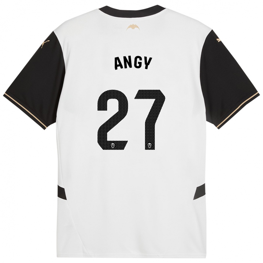 Kinderen Angy #27 Wit Zwart Thuisshirt Thuistenue 2024/25 T-Shirt