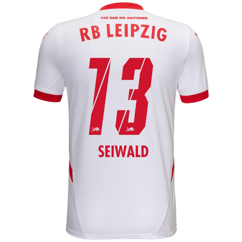 Kinderen Nicolas Seiwald #13 Wit Rood Thuisshirt Thuistenue 2024/25 T-Shirt