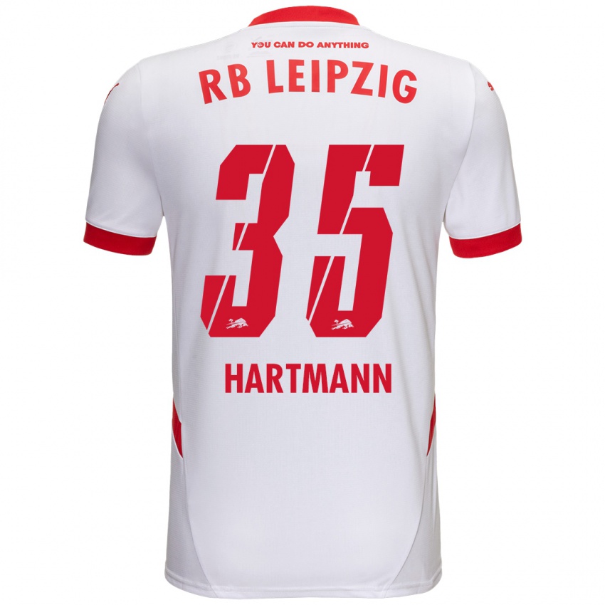 Kinderen Fabrice Hartmann #35 Wit Rood Thuisshirt Thuistenue 2024/25 T-Shirt