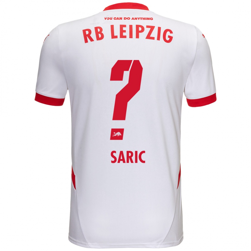 Kinderen Lucio Saric #0 Wit Rood Thuisshirt Thuistenue 2024/25 T-Shirt