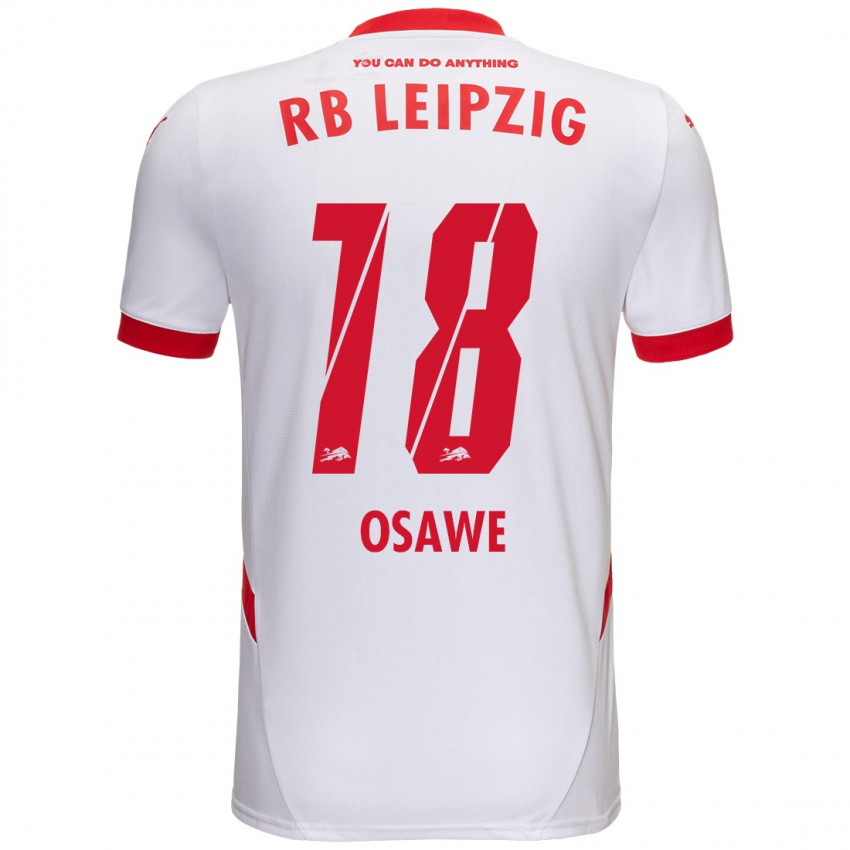 Kinderen Winners Osawe #18 Wit Rood Thuisshirt Thuistenue 2024/25 T-Shirt