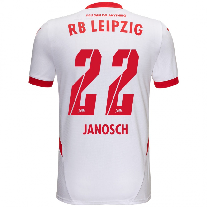 Kinderen Luca Janosch #22 Wit Rood Thuisshirt Thuistenue 2024/25 T-Shirt