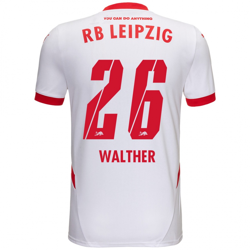 Kinderen Mika Walther #26 Wit Rood Thuisshirt Thuistenue 2024/25 T-Shirt