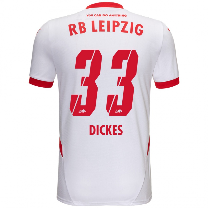 Kinderen Fernando Dickes #33 Wit Rood Thuisshirt Thuistenue 2024/25 T-Shirt