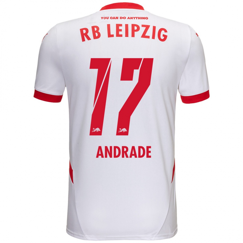 Kinderen Lydia Andrade #17 Wit Rood Thuisshirt Thuistenue 2024/25 T-Shirt