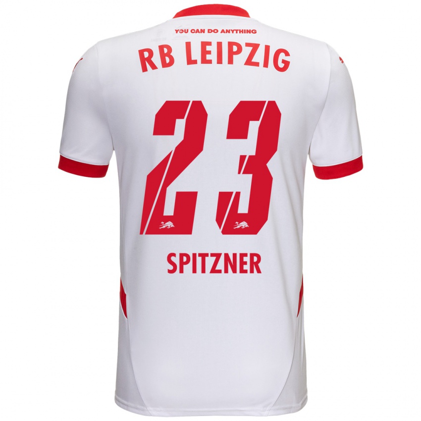 Kinderen Kyra Spitzner #23 Wit Rood Thuisshirt Thuistenue 2024/25 T-Shirt