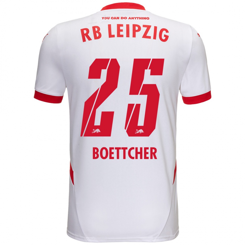 Kinderen Eve Boettcher #25 Wit Rood Thuisshirt Thuistenue 2024/25 T-Shirt