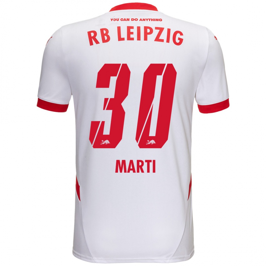 Kinderen Lara Marti #30 Wit Rood Thuisshirt Thuistenue 2024/25 T-Shirt