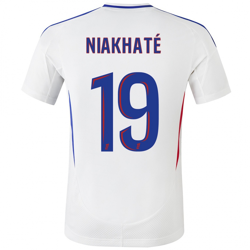 Kinderen Moussa Niakhaté #19 Wit Blauw Thuisshirt Thuistenue 2024/25 T-Shirt