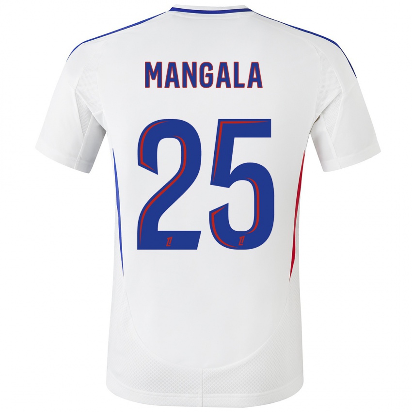 Kinderen Orel Mangala #25 Wit Blauw Thuisshirt Thuistenue 2024/25 T-Shirt