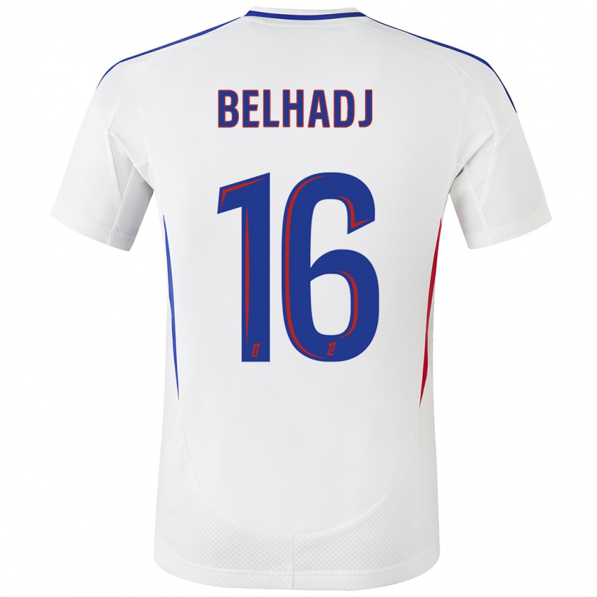 Kinderen Féerine Belhadj #16 Wit Blauw Thuisshirt Thuistenue 2024/25 T-Shirt