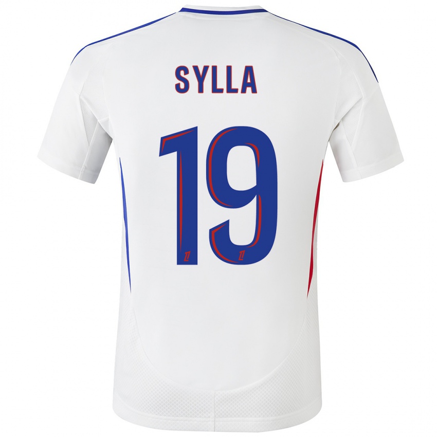 Kinderen Kysha Sylla #19 Wit Blauw Thuisshirt Thuistenue 2024/25 T-Shirt