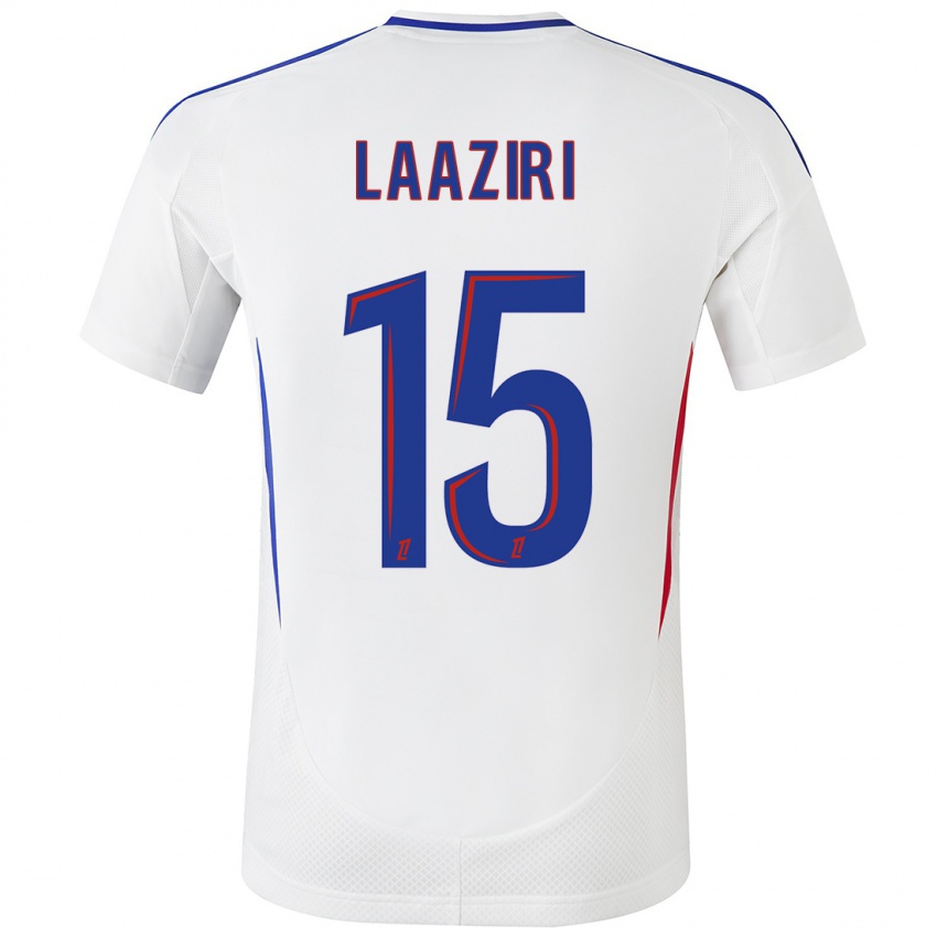 Kinderen Achraf Laaziri #15 Wit Blauw Thuisshirt Thuistenue 2024/25 T-Shirt