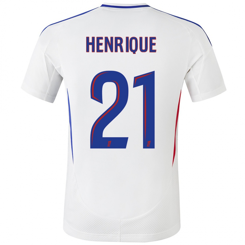 Kinderen Henrique #21 Wit Blauw Thuisshirt Thuistenue 2024/25 T-Shirt