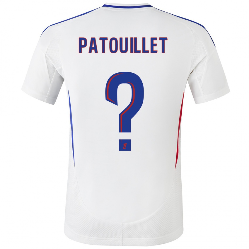 Kinderen Mathieu Patouillet #0 Wit Blauw Thuisshirt Thuistenue 2024/25 T-Shirt