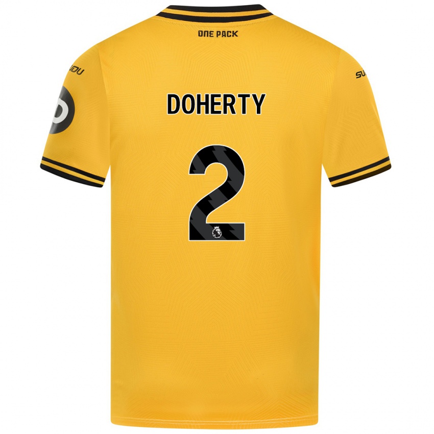 Kinderen Matt Doherty #2 Geel Thuisshirt Thuistenue 2024/25 T-Shirt