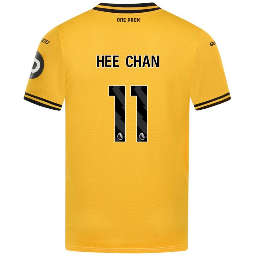 Kinderen Hee-Chan Hwang #11 Geel Thuisshirt Thuistenue 2024/25 T-Shirt