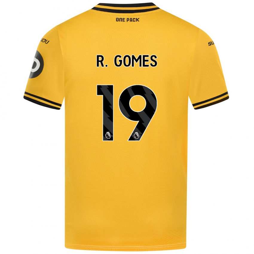 Kinderen Rodrigo Gomes #19 Geel Thuisshirt Thuistenue 2024/25 T-Shirt