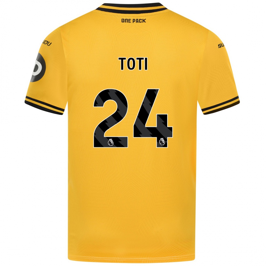 Kinderen Toti #24 Geel Thuisshirt Thuistenue 2024/25 T-Shirt