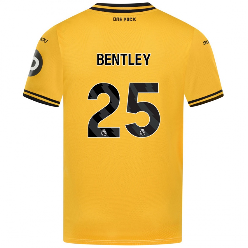 Kinderen Daniel Bentley #25 Geel Thuisshirt Thuistenue 2024/25 T-Shirt