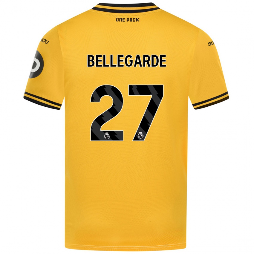 Kinderen Jean-Ricner Bellegarde #27 Geel Thuisshirt Thuistenue 2024/25 T-Shirt