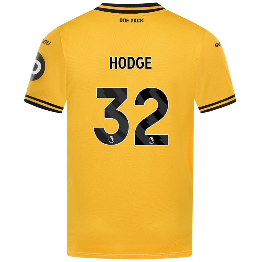 Kinderen Joe Hodge #32 Geel Thuisshirt Thuistenue 2024/25 T-Shirt